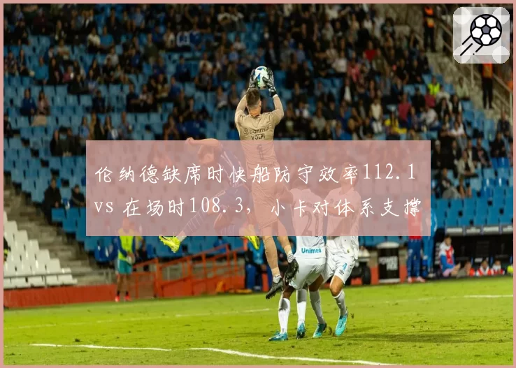 伦纳德缺席时快船防守效率112.1 vs 在场时108.3,小卡对体系支撑力远超数据体现